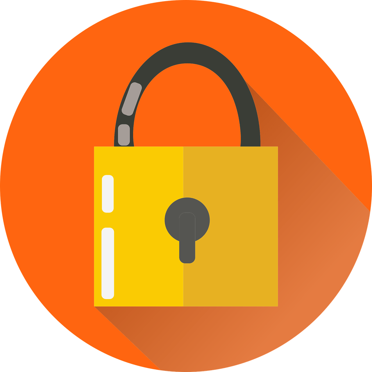 Free lock security key vector